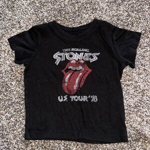 Rolling Stones Brand Black T Shirt Unisex Size 12 Months Great Condition